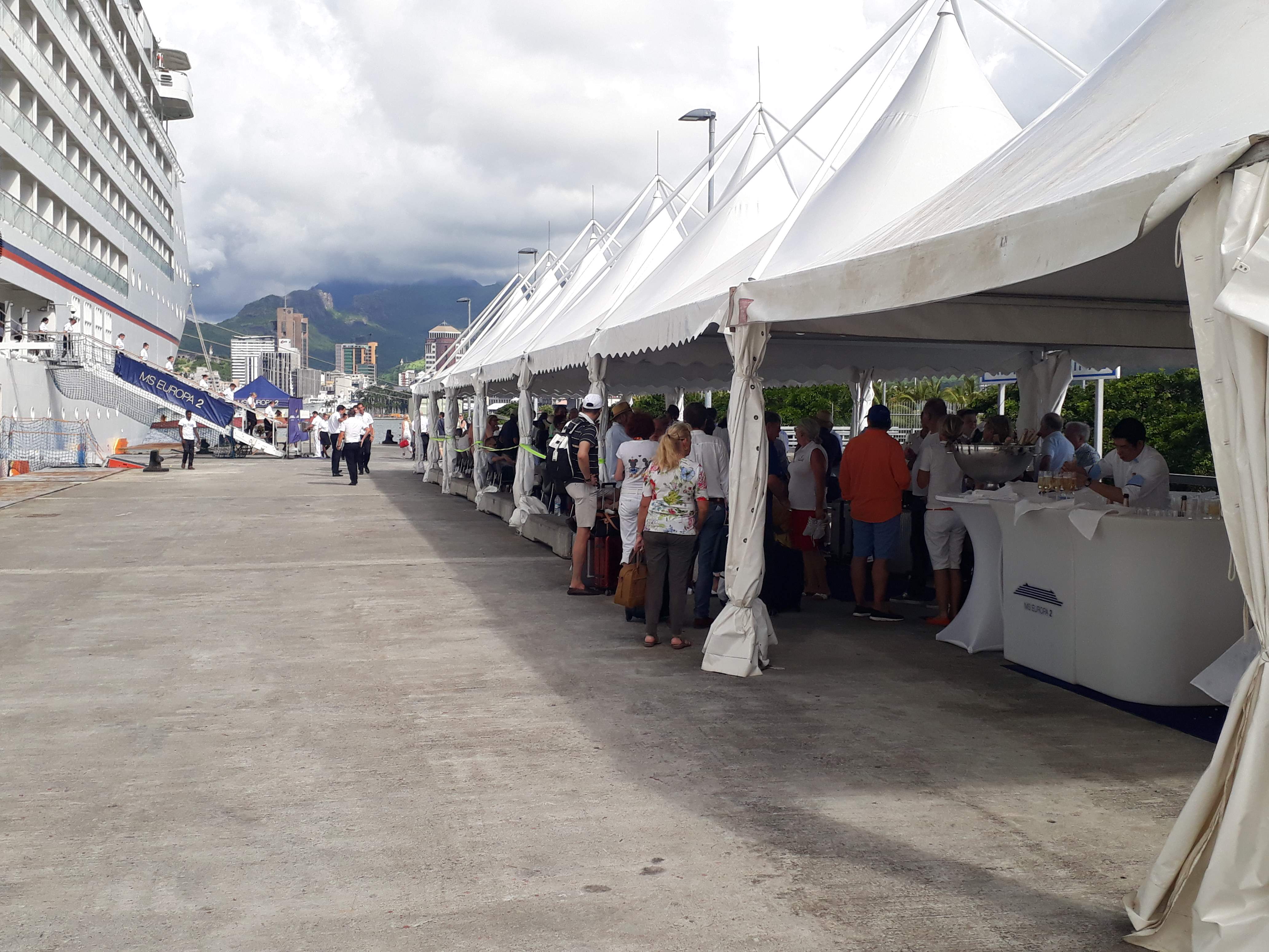 Cruise Vessel at Port Louis Mauritius