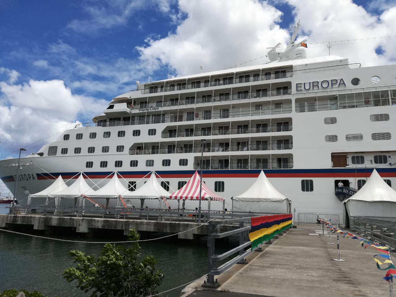 Cruise Vessel at Port Louis Mauritius