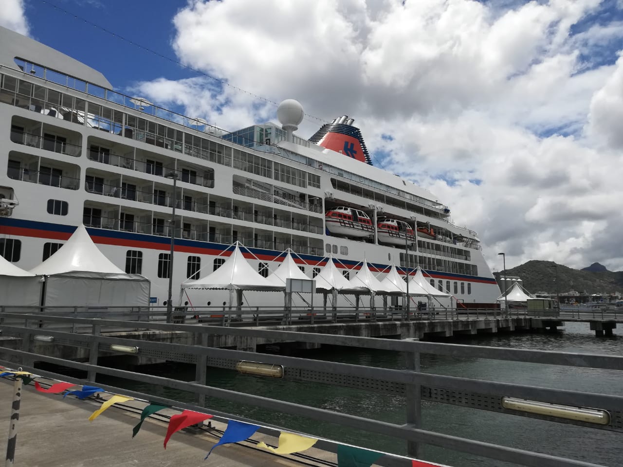 Cruise Vessel at Port Louis Mauritius